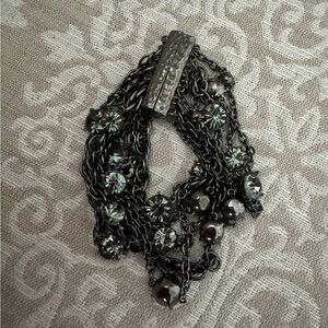 Chico’s Multi Chain Rhinestone Magnetic Bracelet